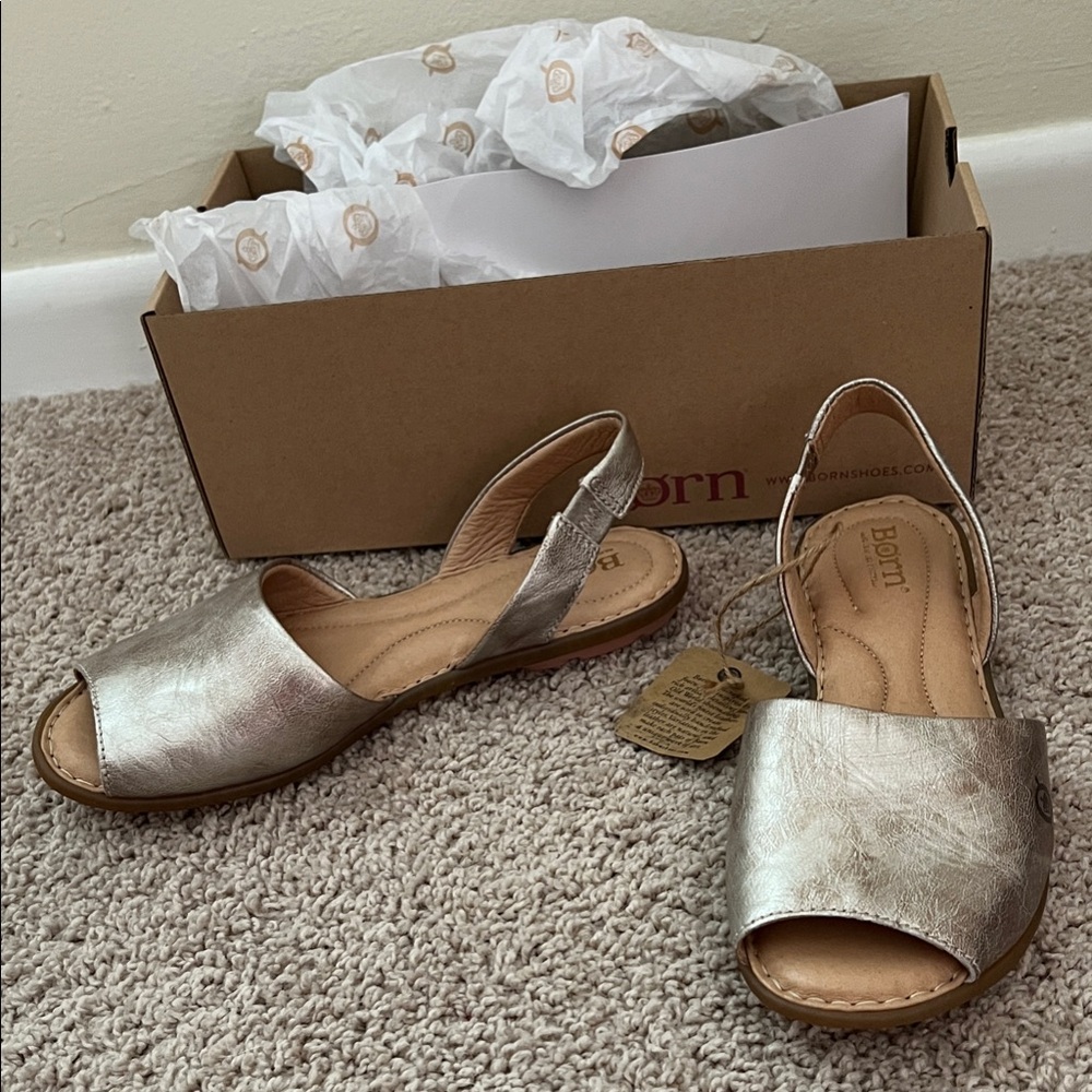 Born Women's Metallic Sandals